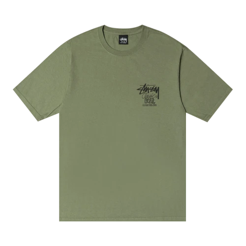 Stussy Classic Gear Tee Pigment Dyed 'Artichoke'