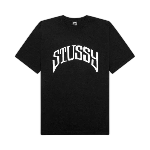 Stussy Arched Pigment Dyed T-Shirt 'Black'