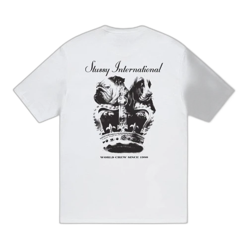 Stussy Dog Crown Tee White