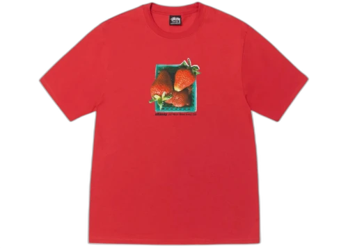 Stussy Berries Tee Cayenne