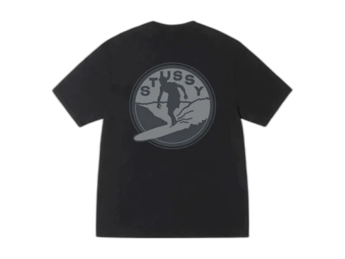 Stussy Surf Club Pigment Dyed Tee Black