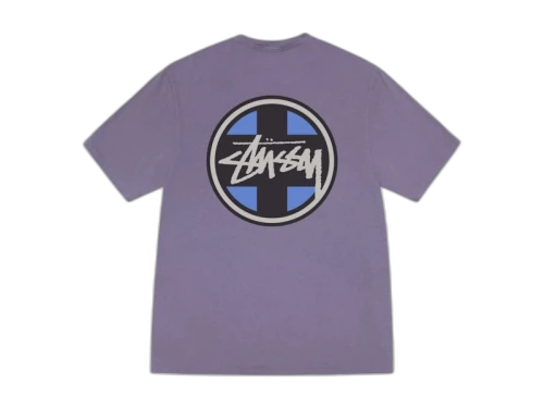 Stussy Cross Dot Pigment Dyed Tee Grape