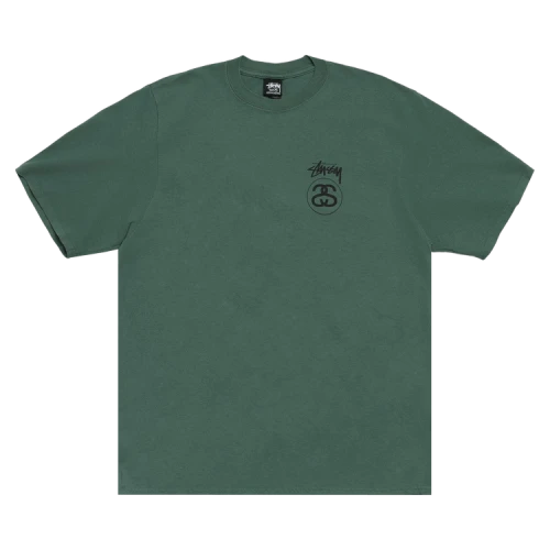 Stussy Stock Link Pigment Dyed Tee Pine