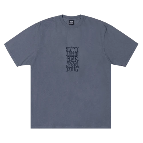 Stussy Authentic Gear Pigment Dyed Tee Navy