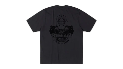 Stussy Built To Last Pigment Dyed Tee Faded Black