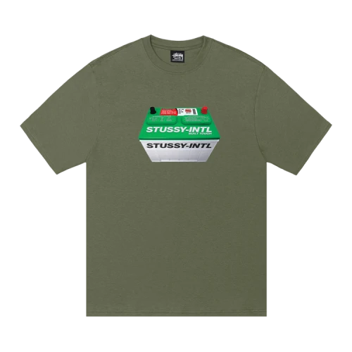 Stussy Battery Tee 'Olive'