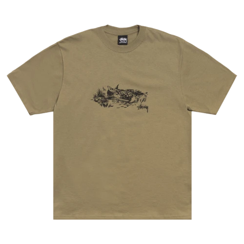 Stussy Fawn Tee 'Army'