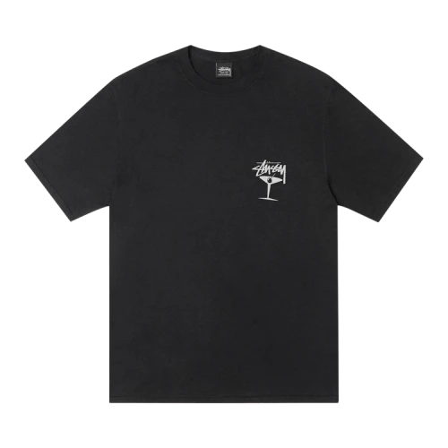 Stussy Martini Tee Pigment Dyed 'Black'