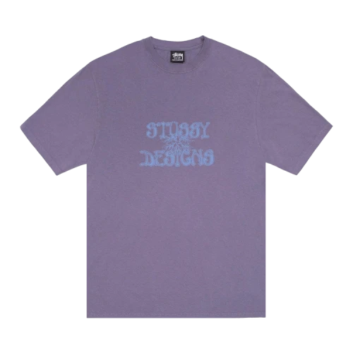 Stussy Wes Palms Tee Pigment Dyed 'Grape'