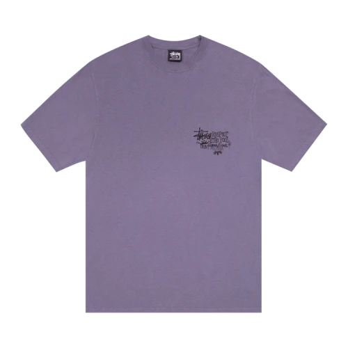 Stussy Respect The Pool Tee Pigment Dyed 'Grape'