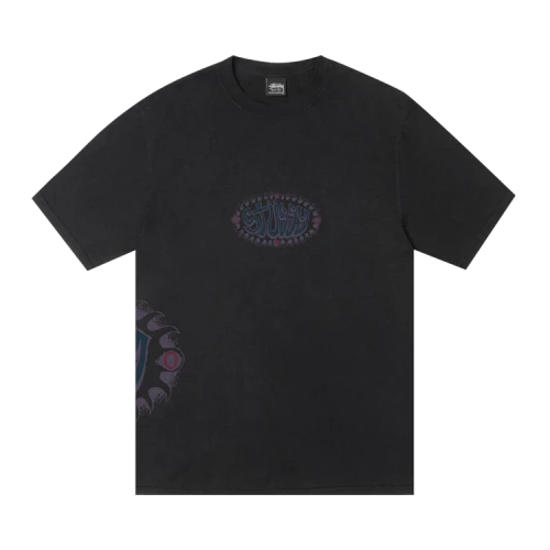 Stussy Wave Oval Tee Pigment Dyed 'Black'