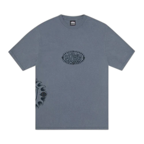 Stussy Wave Oval Tee Pigment Dyed 'Navy'