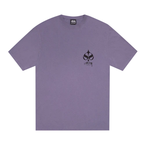 Stussy Spade Tee Pigment Dyed 'Grape'