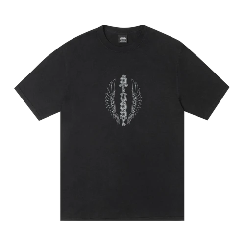Stussy Wes Wings Tee Pigment Dyed 'Black'