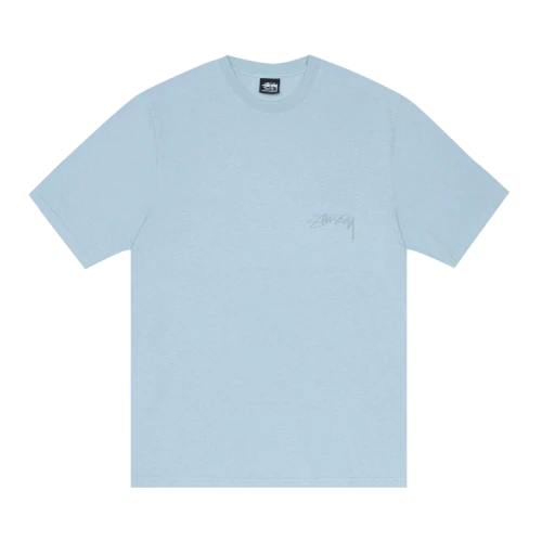 Stussy Smooth Reverse Tee Pigment Dyed 'Baby Blue'