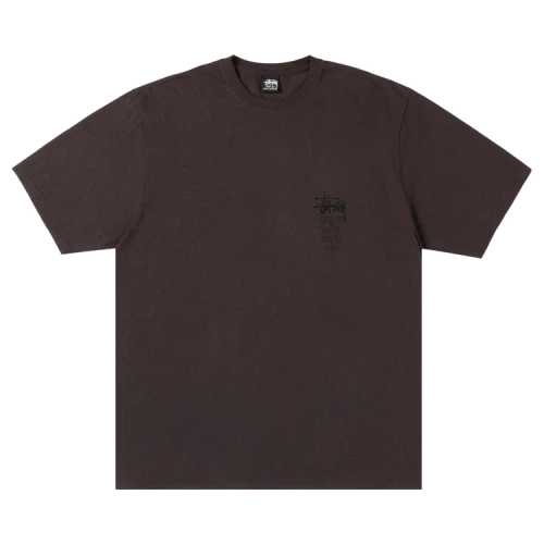 Stussy Swim Out Tee Pigment Dyed 'Faded Black'