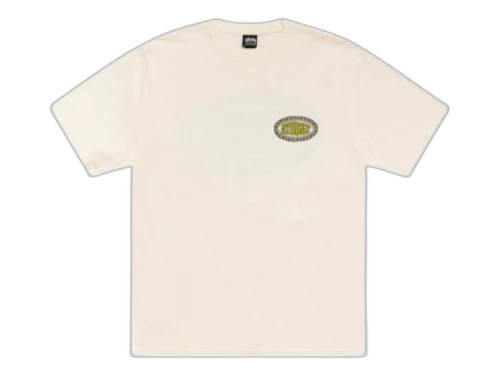 Stussy Tile Oval Pigment Dyed Tee Natural