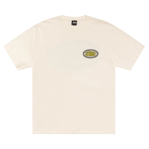 Stussy Tile Oval Tee Pigment Dyed 'Natural'