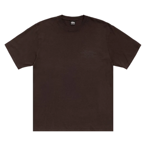 Stussy International Design Tee Pigment Dyed 'Brown'