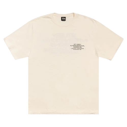 Stussy International Design Tee Pigment Dyed 'Natural'