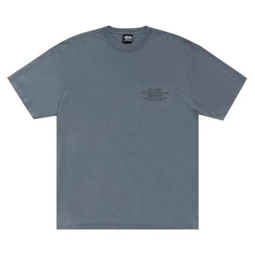 Stussy International Design Tee Pigment Dyed 'Navy'