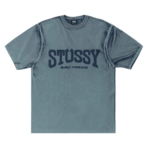 Stussy Burly Stone Washed Tee 'Navy'