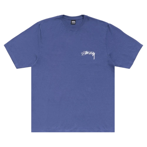 Stussy Stack Tee Pigment Dyed 'Indigo'