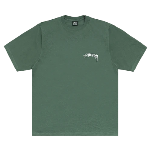 Stussy Skate Stack Pigment Dyed Tee Pine
