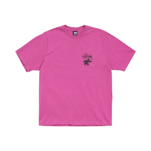 Stussy Long Haul Tee Pigment Dyed 'Berry'