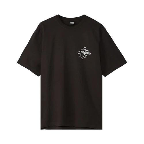 Stussy Surf Size Pigment Dyed Tee 'Faded Black'