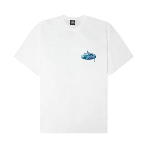 Stussy Wave Oval Tee 'White'
