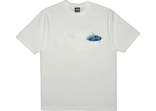 Stussy Wave Oval Logo T-shirt White