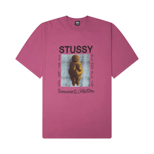Stussy Permanent Collection Pigment Dyed Tee 'Berry'