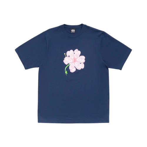 Stussy S Flower Tee 'Navy'
