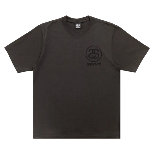 Stussy Link Sport Tee Pigment Dyed 'Faded Black'