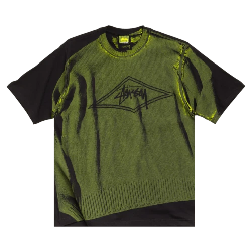 Stussy Sweater Tee 'Black'