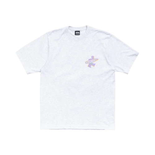 Stussy Dot Surf Puff Print Tee 'Ash Heather'