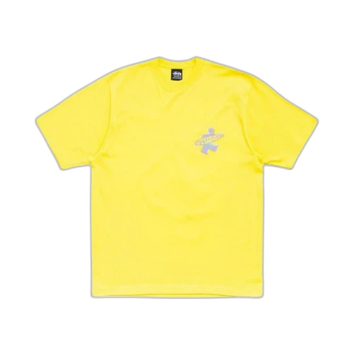 Stussy Dot Surf Puff Print Tee 'Lemon'