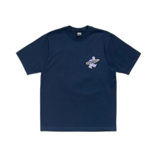 Stussy Dot Surf Puff Print Tee 'Navy'