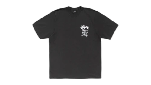 Stussy Any Angle Pigment Dyed Tee Faded Black