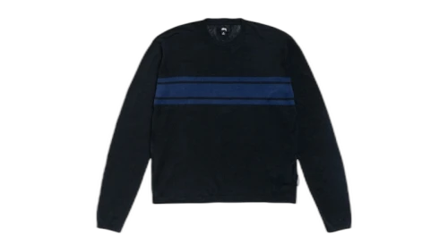 Stussy Lightweight Striped Sweater Black