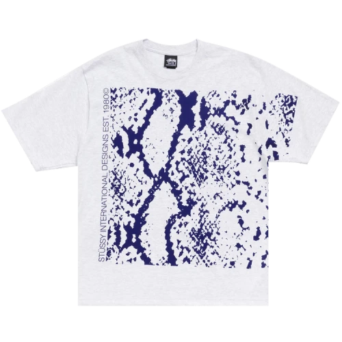 Stussy Snakeskin Tee 'Ash Heather'
