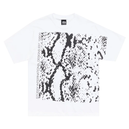 Stussy Snakeskin Tee 'White'