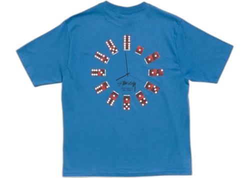 Stussy Dice Clock Tee Blue