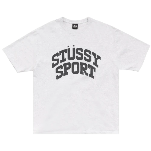 Stussy Block Sport Tee 'Ash Heather'