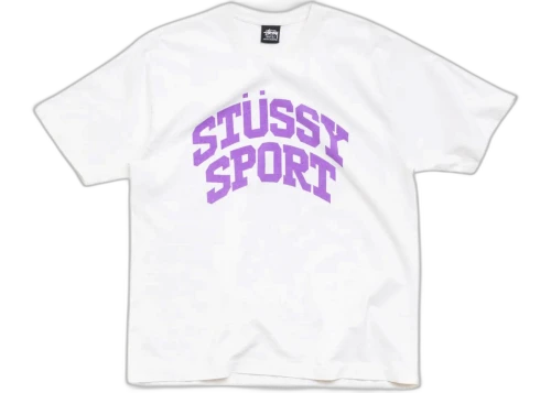 Stussy Block Sport Tee White