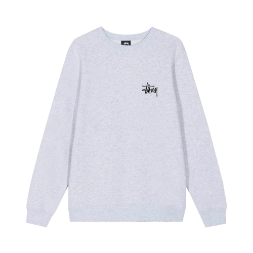 Stussy Basic Crew 'Ash Heather'