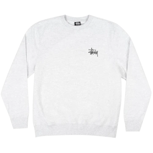 Stussy Basic Crew 'Ash Heather'