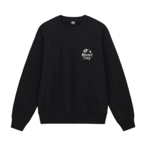 Stussy 8 Ball Corp. Crew 'Black'