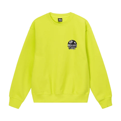 Stussy 8 Ball Corp. Crew 'Lime'